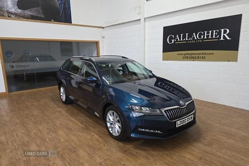 Used Skoda Superb SE 150 HP (110 kW) 2020 Blue Estate