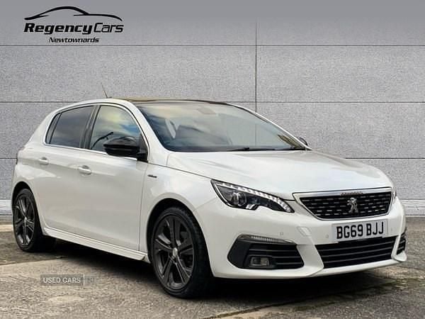 White Used 2019 Peugeot 308 GT-line Hatchback | £10,995 (Fair price) - Image 1/4