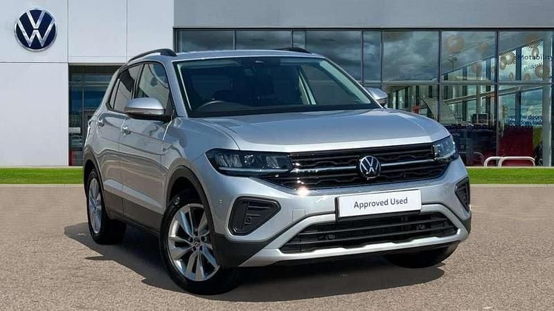 Reflex silver metallic Used 2024 VW T-Cross Match SUV | £21,642 (Fair price) - Image 1/4