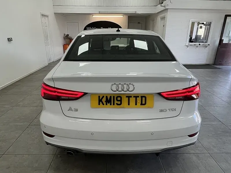 Used Audi A3 S-Line 116 HP (85 kW) 2019 White Sedan