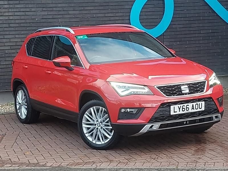 Red Used 2016 Seat Ateca 4Drive SUV | £11,998 (Fair price) - Image 1/4