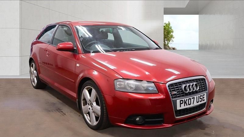 Used Audi A3 S-Line 170 HP (125 kW) 2007 Red Hatchback