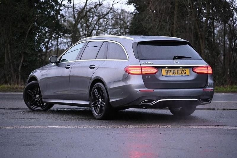 Used Mercedes E220 AMG line 194 HP (142 kW) 2018 Grey Estate