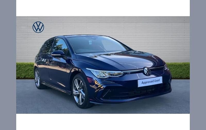 Used VW Golf VIII R-line 150 HP (110 kW) 2021 Blue Hatchback