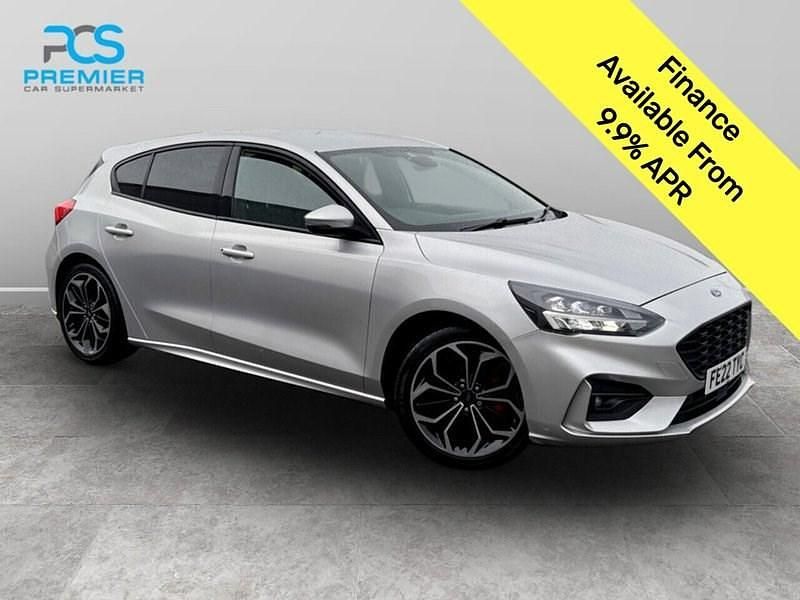Silver Used 2022 Ford Focus ST-Line X Hatchback | £12,795 (Good price) - Image 1/3