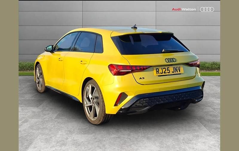Used Audi A3 Black Edition 147 HP (108 kW) 2025 Yellow Hatchback