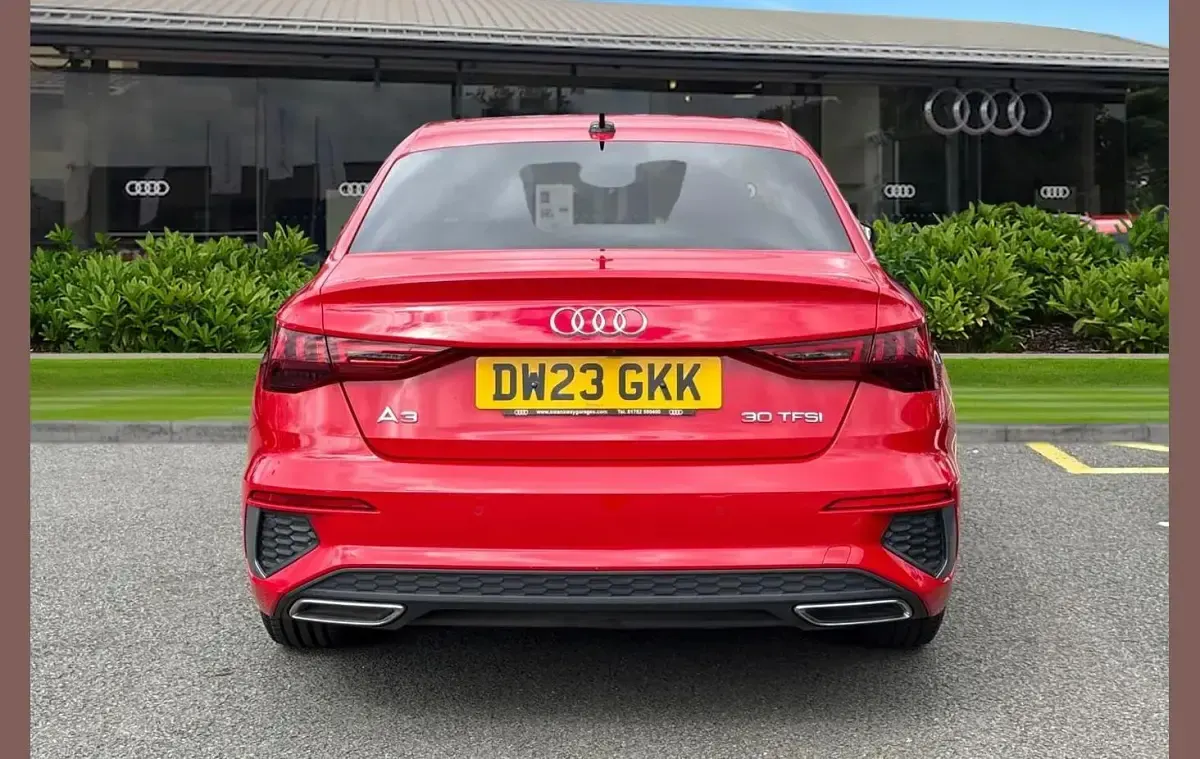 Used Audi A3 S-Line 110 HP (80 kW) 2023 Red Sedan