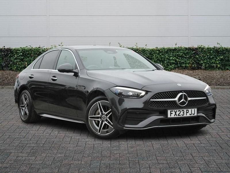 Grey Used 2023 Mercedes C300e AMG Line Premium Sedan | £28,900 (A bit pricey) - Image 1/4