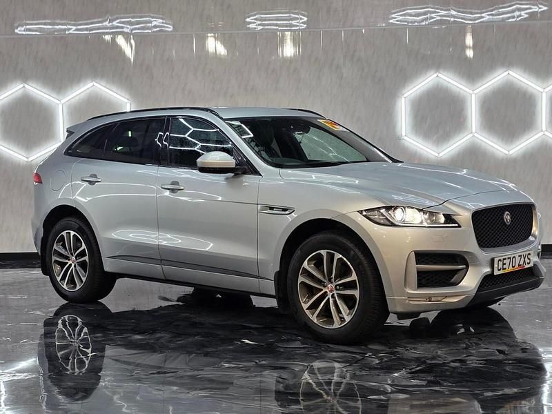 Silver Used 2020 Jaguar F-Pace R-Sport SUV | £20,495 (Fair price) - Image 1/4