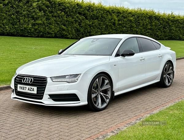Used Audi A7 Black Edition 2017 White Hatchback