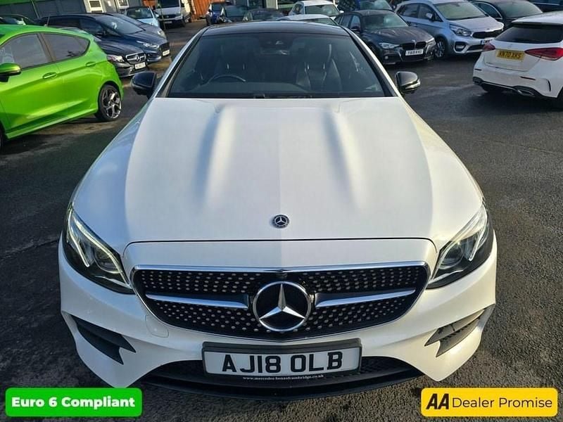 Used Mercedes E300 AMG Line Premium Plus 245 HP (180 kW) 2018 White Coupe