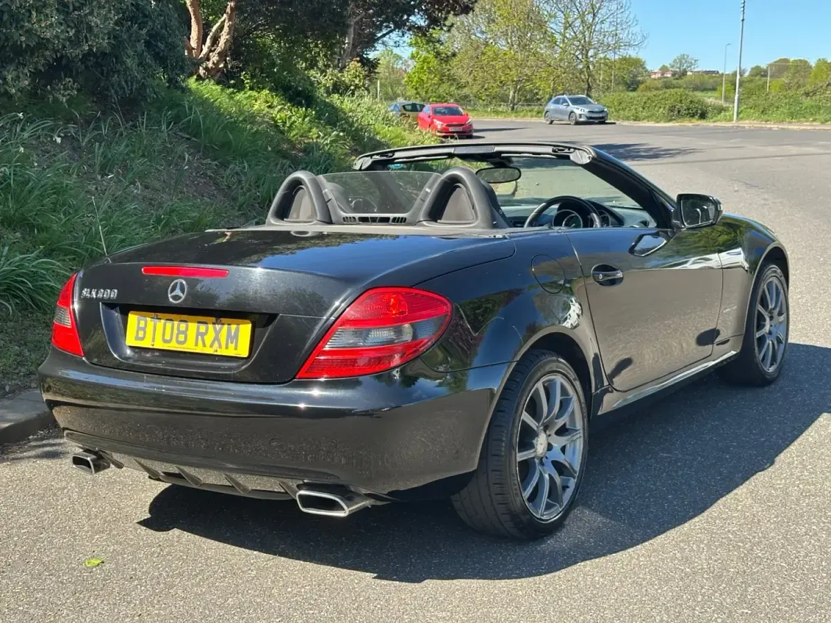Used Mercedes SLK200 2008 Black Cabriolet