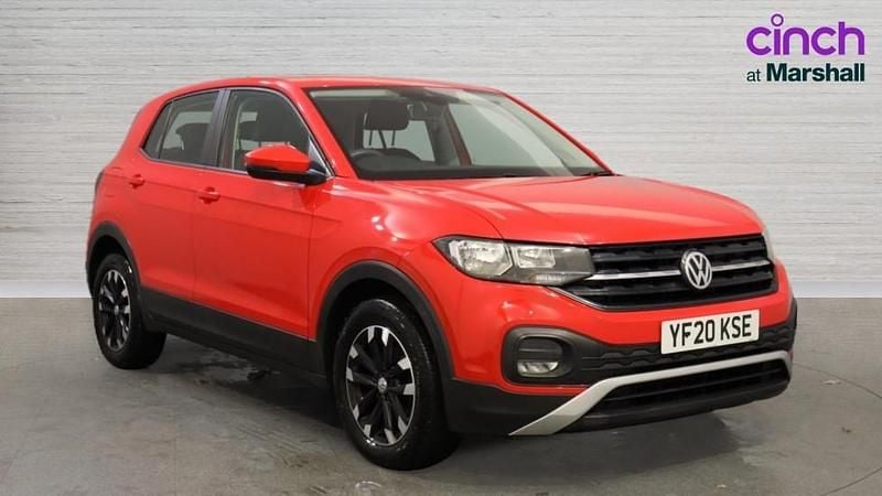 Red Used 2020 VW T-Cross S SUV | £12,068 (Fair price) - Image 1/4