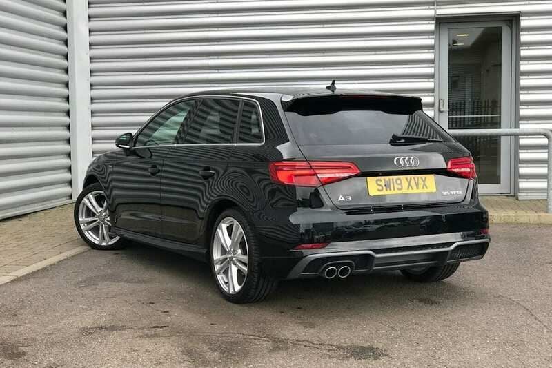Used Audi A3 S-Line 148 HP (108 kW) 2019 Black Hatchback