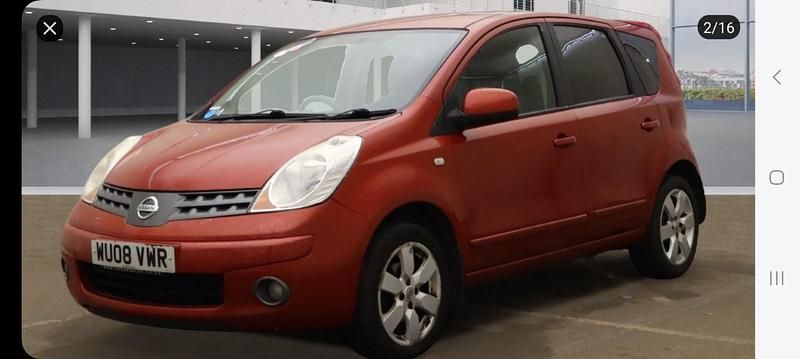 Red Used 2008 Nissan Note Acenta MPV | £1,595 (Fair price) - Image 1/1