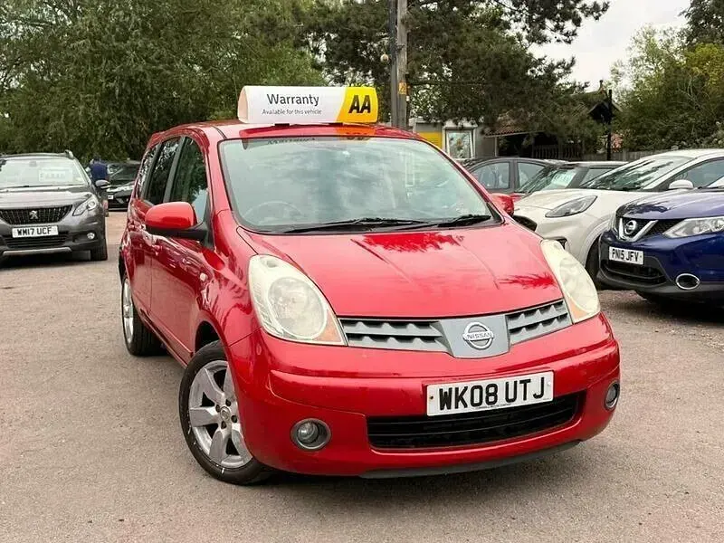 Used Nissan Note Tekna 110 HP (80 kW) 2008 Red Hatchback