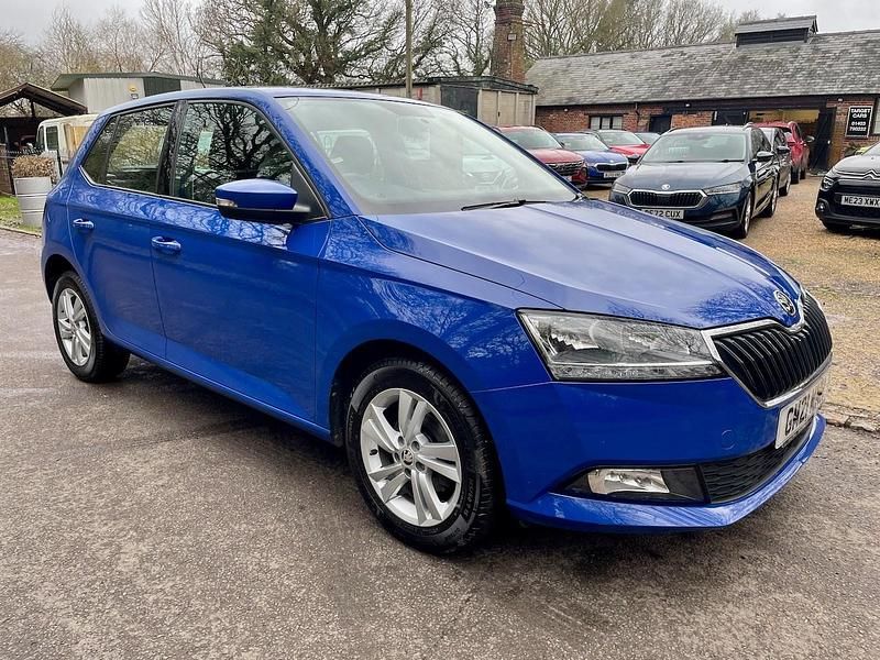Used Skoda Fabia SE 60 HP (44 kW) 2021 Blue Hatchback