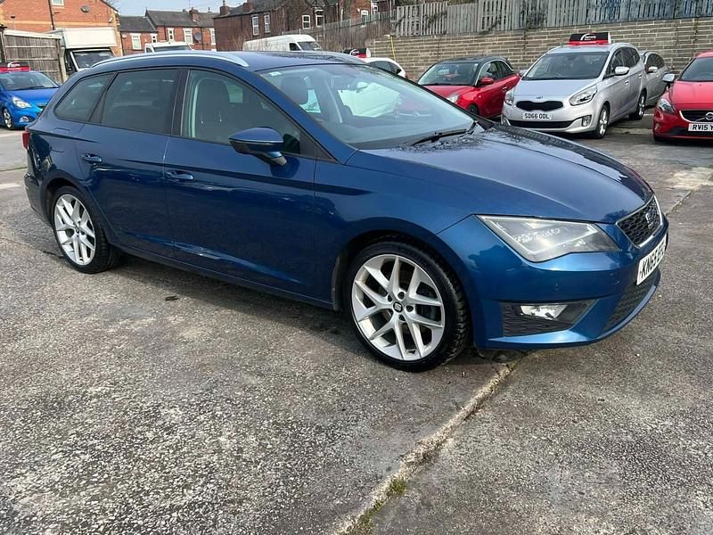 Begagnad Seat Leon FR 184 HK (135 kW) 2015 Blå Kombi