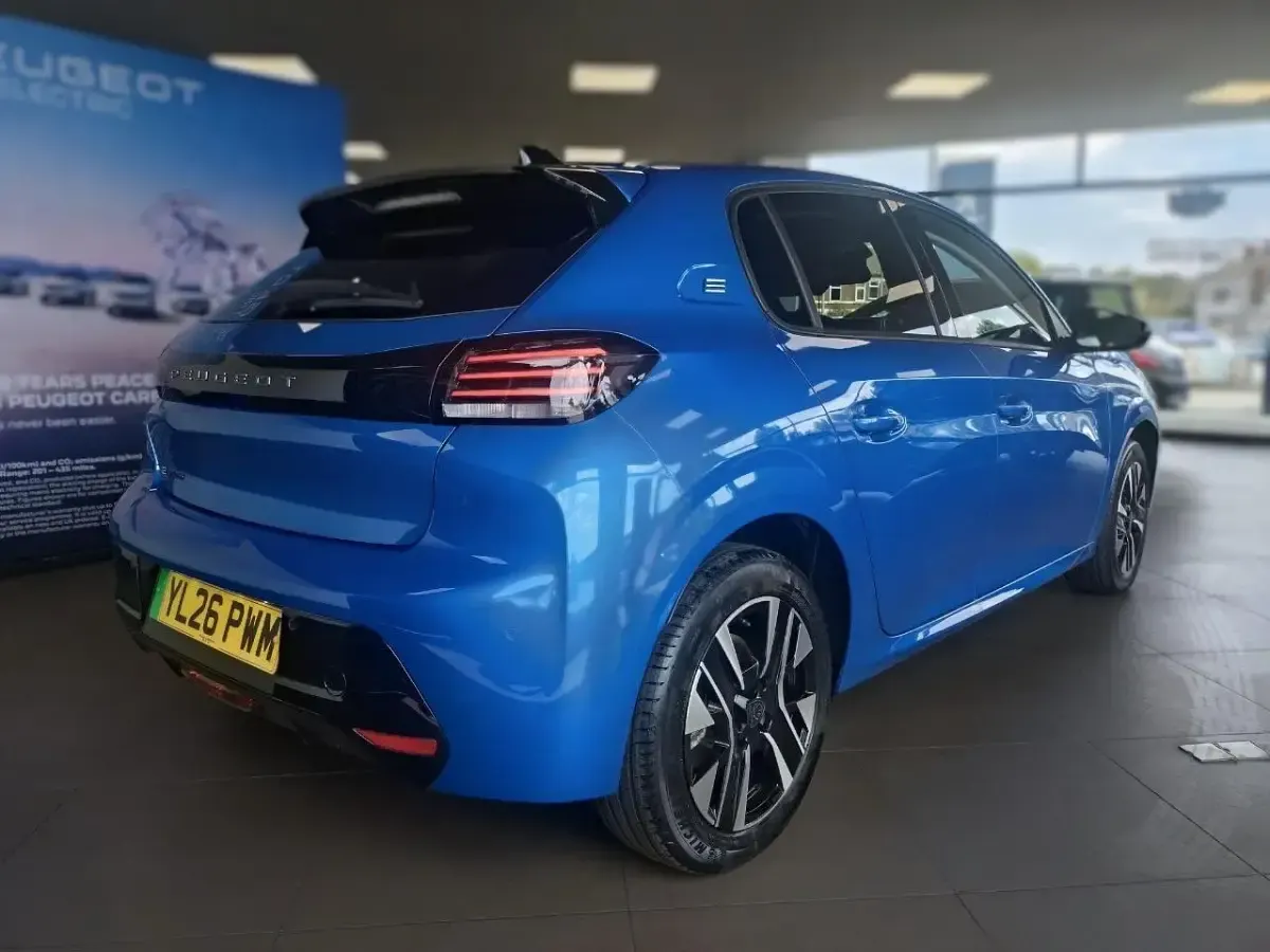 New Peugeot e-208 Allure 98 kW (134 HP) 2026 Blue Hatchback