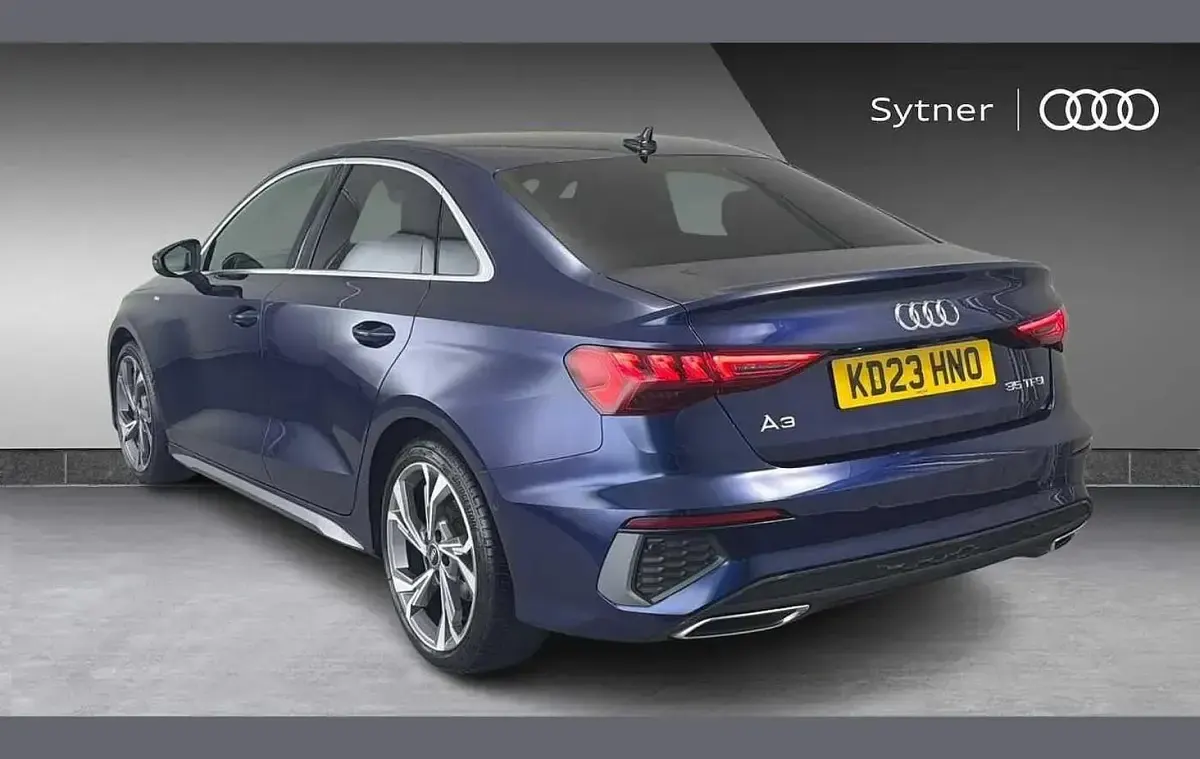 Used Audi A3 S-Line 147 HP (108 kW) 2023 Blue Sedan