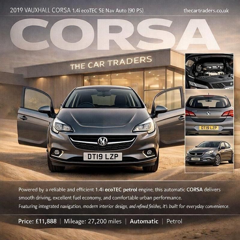 Used Vauxhall Corsa 90 HP (66 kW) 2019 Grey Hatchback