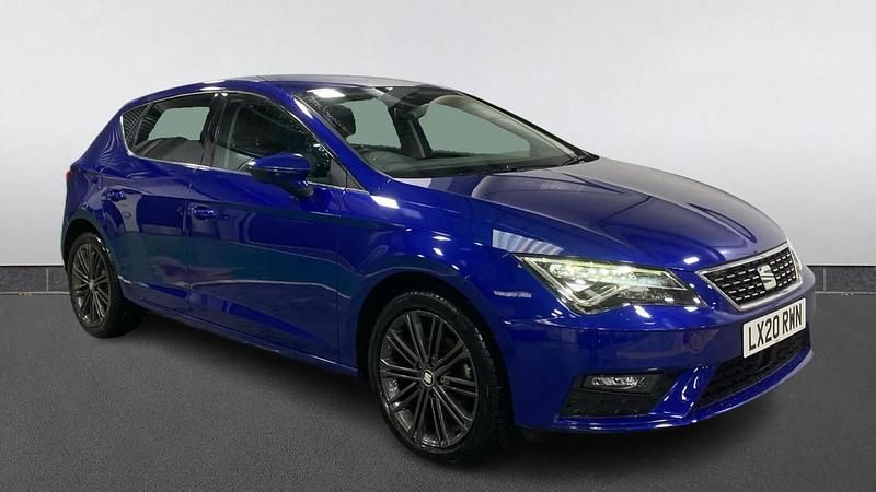 Used Seat Leon XCELLENCE Lux 150 HP (110 kW) 2020 Blue Hatchback