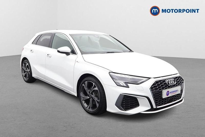 White Used 2022 Audi A3 S-Line Hatchback | £20,899 (Fair price) - Image 1/4