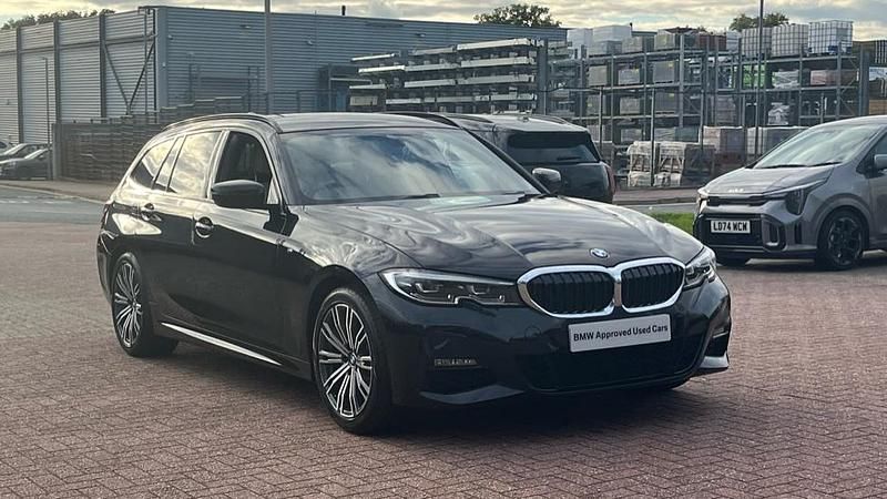 Black Used 2020 BMW 320 M Sport Estate | £20,993 (A bit pricey) - Image 1/4