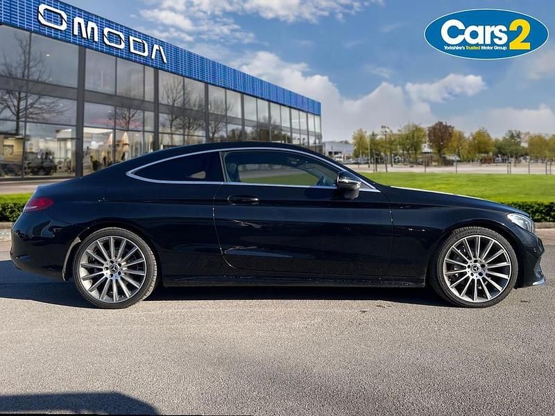Used Mercedes C220 AMG line 168 HP (123 kW) 2017 Black Coupe