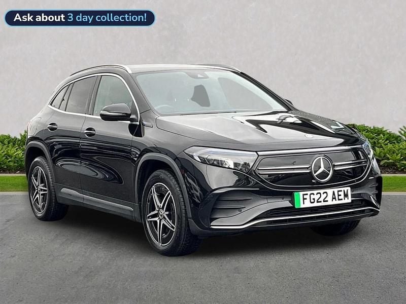 Black Used 2022 Mercedes EQA250 AMG line SUV | £19,199 (Fair price) - Image 1/4