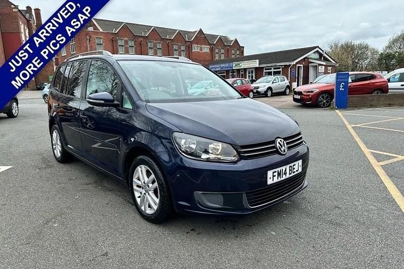 Used VW Touran SE 105 HP (77 kW) 2014 Blue MPV