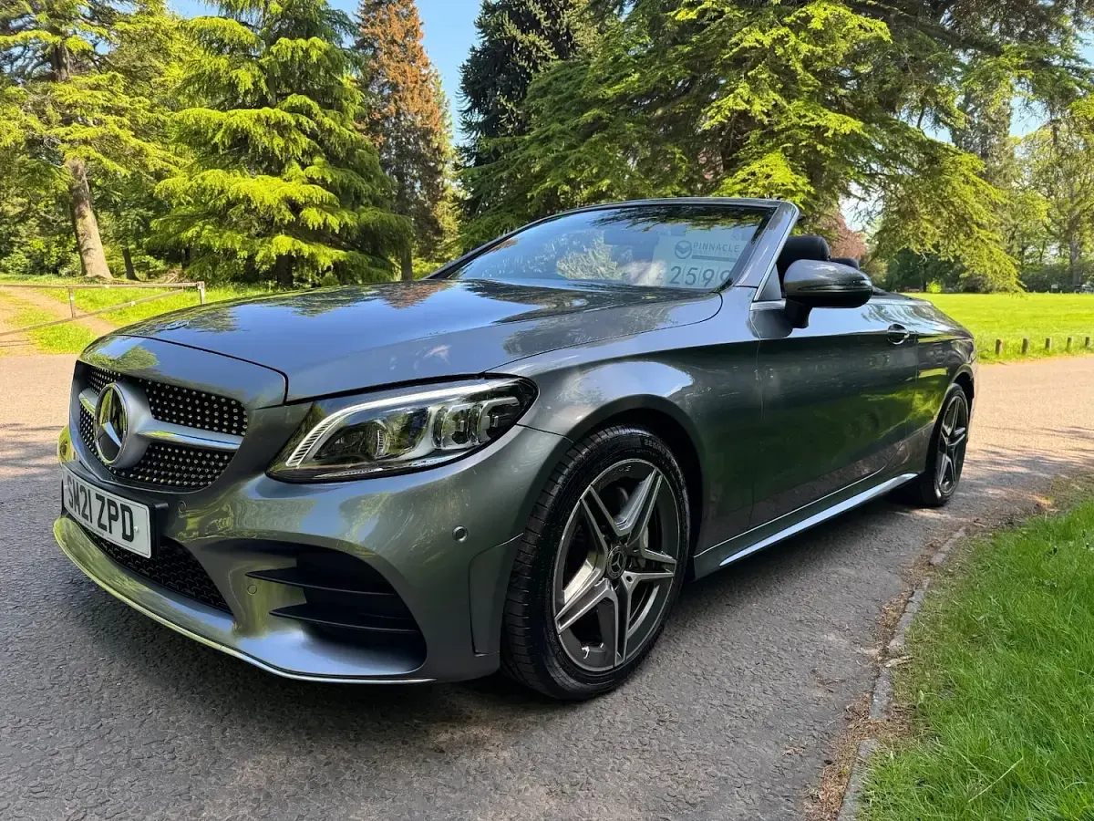 Used Mercedes C200 AMG line 2021 Grey Cabriolet