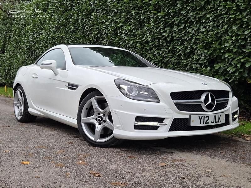 White Used 2014 Mercedes SLK250 AMG Cabriolet | £8,495 (Fair price) - Image 1/4