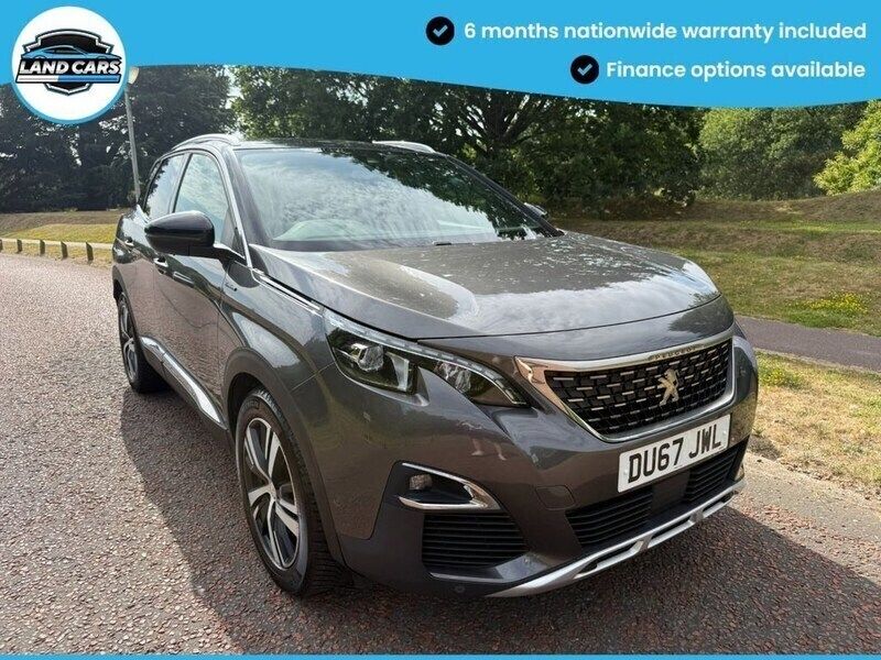 Grey Used 2017 Peugeot 3008 GT-line Hatchback | £10,990 (Fair price) - Image 1/4