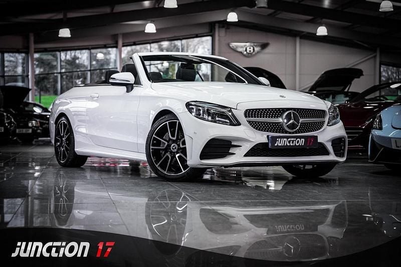 Used Mercedes C300 AMG line 245 HP (180 kW) 2019 White Cabriolet