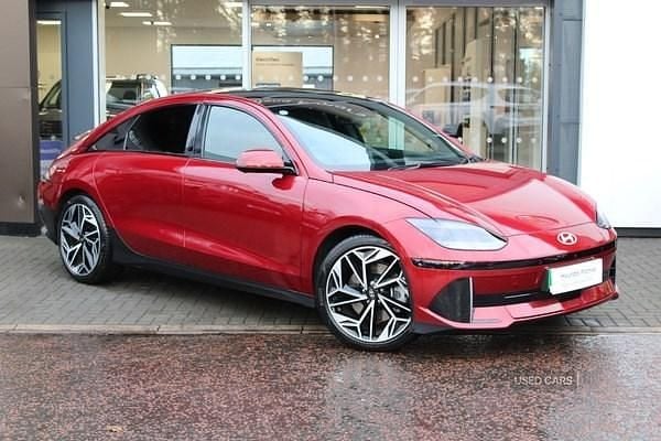 Red Used 2024 Hyundai Ioniq 6 Ultimate Sedan | £31,995 (Expensive) - Image 1/4