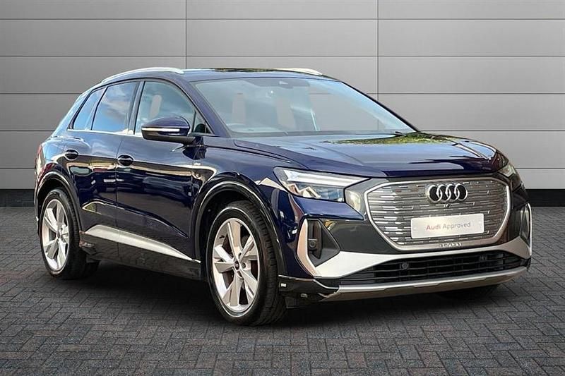Navarra blue Used 2021 Audi Q4 e-tron S-Line SUV | £22,995 (Fair price) - Image 1/4