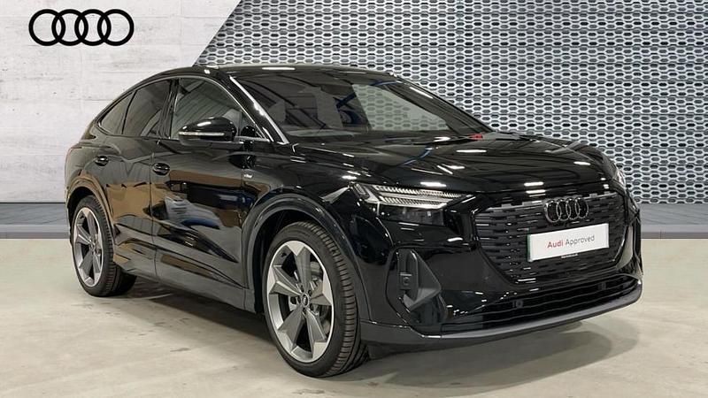 Black Used 2025 Audi Q4 e-tron Black Edition SUV | £46,590 - Image 1/4