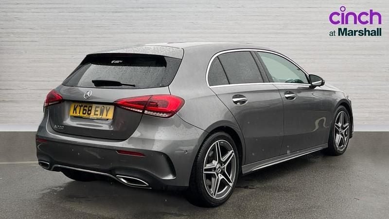 Used Mercedes A200 AMG Line Premium 163 HP (119 kW) 2019 Grey Hatchback
