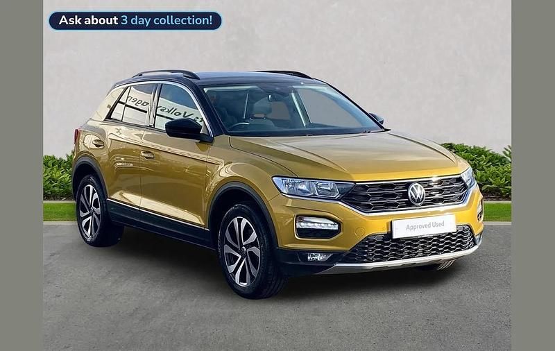Used VW T-Roc Active 150 HP (110 kW) 2021 Yellow SUV