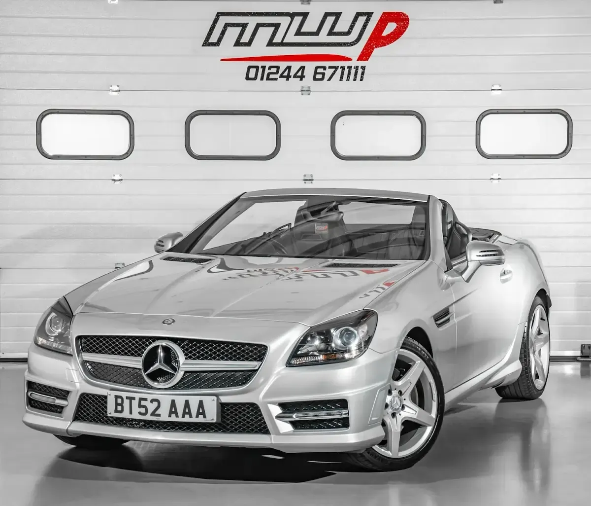Used Mercedes SLK250 AMG 204 HP (150 kW) 2014 Silver Cabriolet