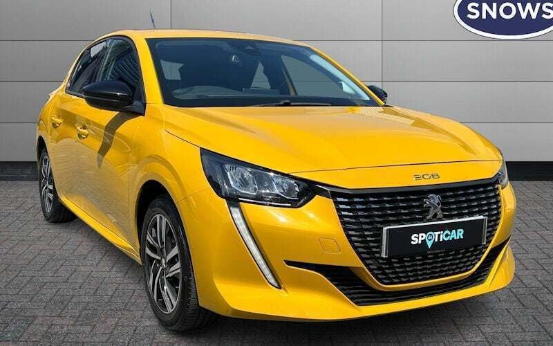 Yellow Used 2022 Peugeot 208 Allure Premium Hatchback | £12,661 (Good price) - Image 1/4