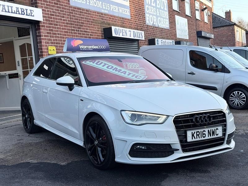 Used Audi A3 S-Line 150 HP (110 kW) 2016 White Hatchback