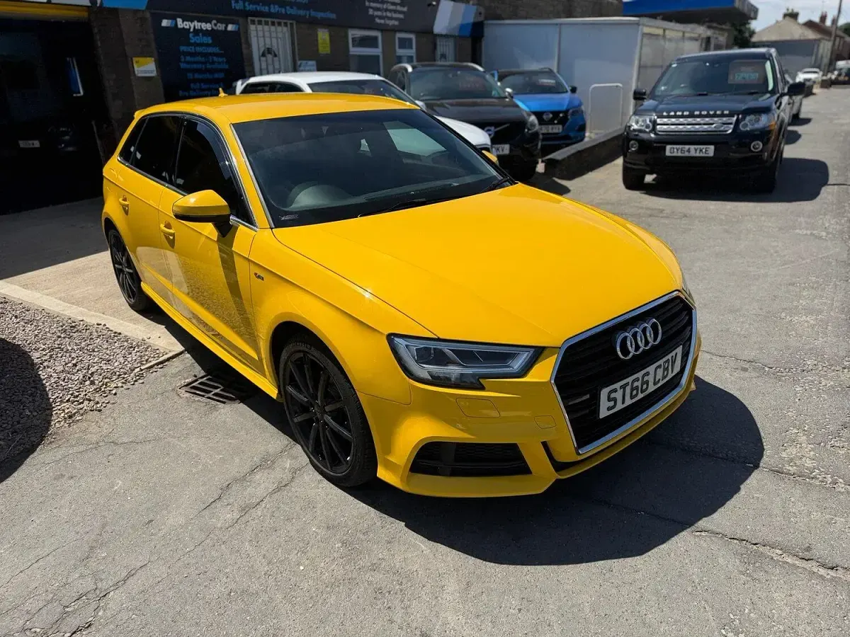 Used Audi A3 S-Line 2016 Yellow Hatchback