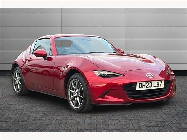Red Used 2023 Mazda MX5 Exclusive-Line Cabriolet | £20,995 (Fair price) - Image 1/2