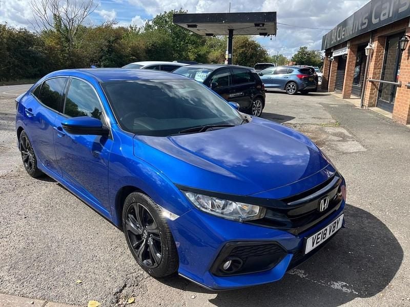 Blue Used 2018 Honda Civic SR Hatchback | £8,400 (A bit pricey) - Image 1/4