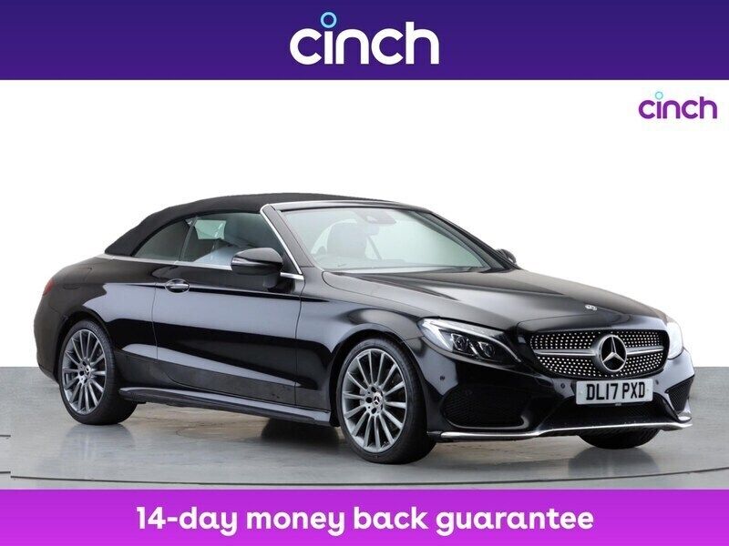 Black Used 2017 Mercedes C220 AMG line Cabriolet | £15,499 (Fair price) - Image 1/3