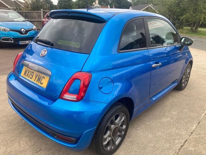 Used Fiat 500 S 69 HP (50 kW) 2019 Blue Hatchback