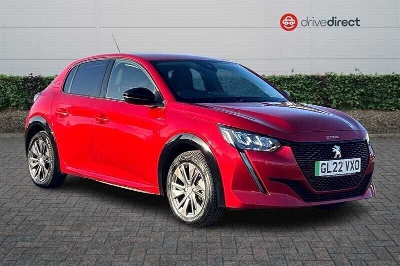 Red Used 2022 Peugeot e-208 Allure Premium Hatchback | £12,490 (Good price) - Image 1/4