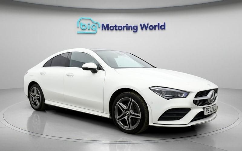 Used Mercedes CLA250e AMG Line Premium Plus 259 HP (190 kW) 2022 White Sedan